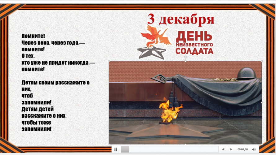 День неизвестного солдата 